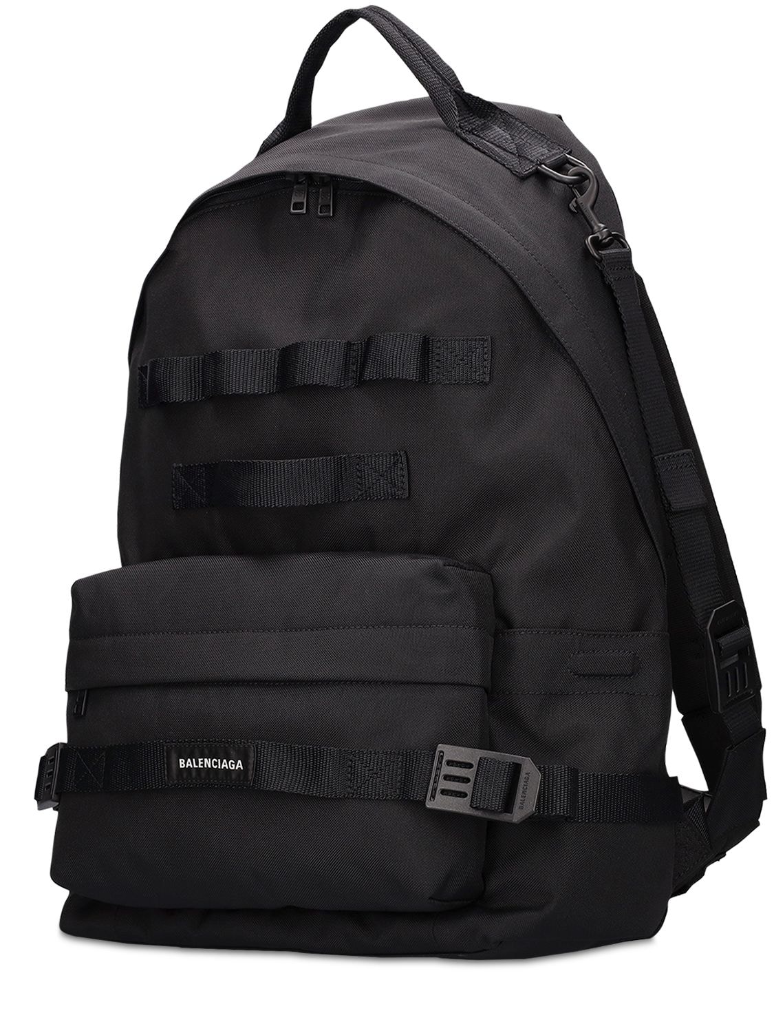 Shop Balenciaga Medium Army Nylon Backpack In Black