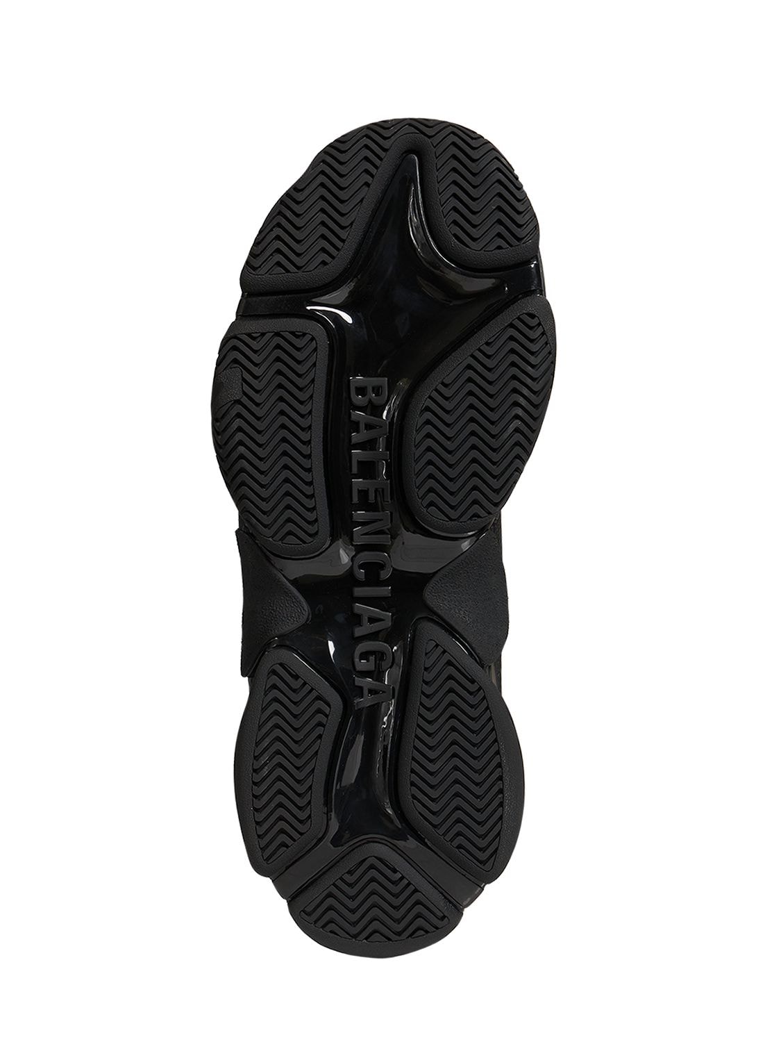 Shop Balenciaga Triple S Sneakers In Чёрный