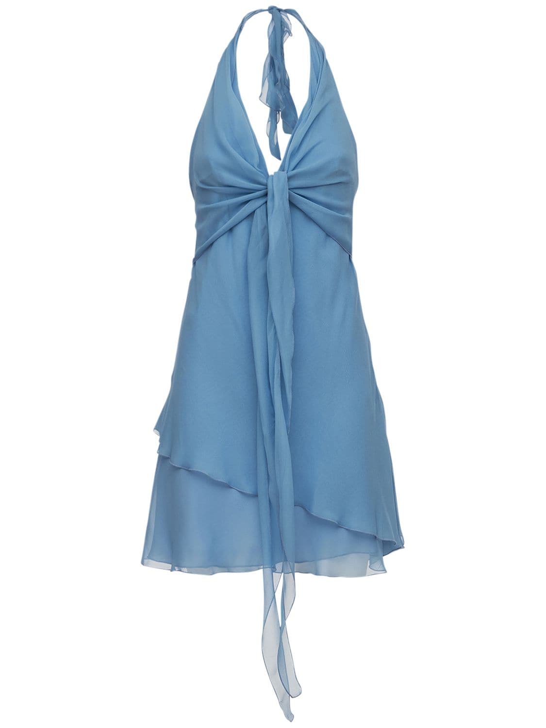 Lvr Exclusive Silk Georgette Mini Dress