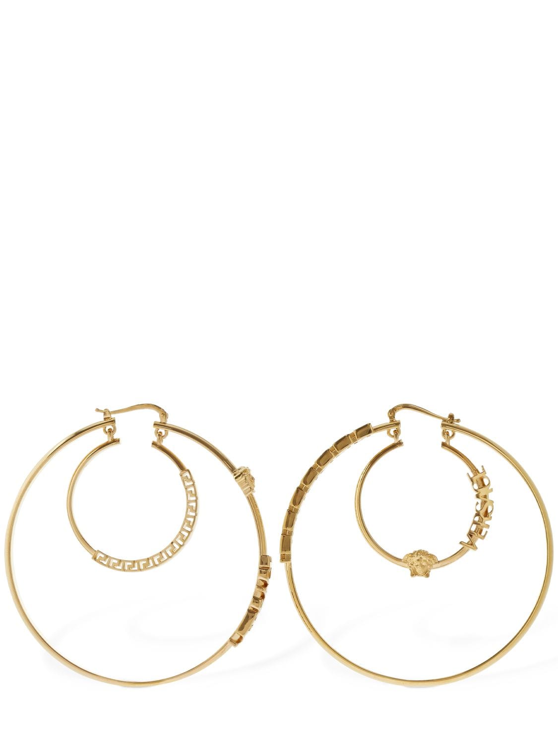 versace gold hoop earrings