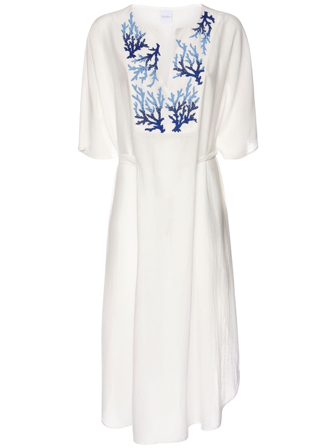 Max mara blue discount and white dress