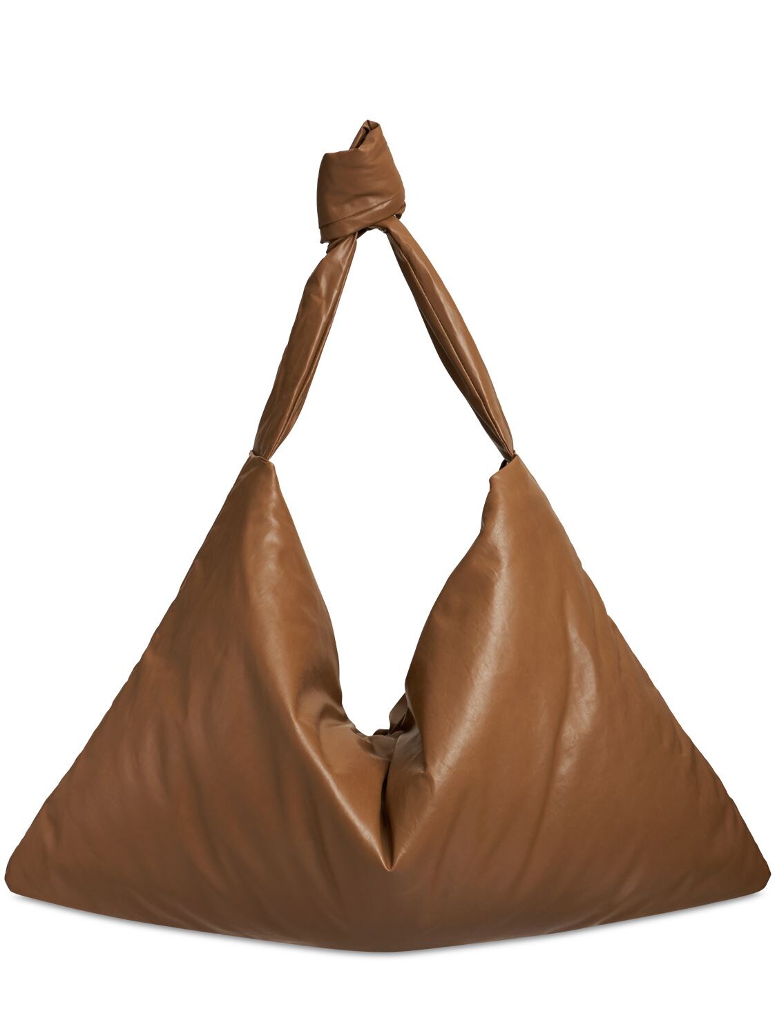 Kassl Editions Small Square Oil Shoulder Bag In Kamelhaarfarben