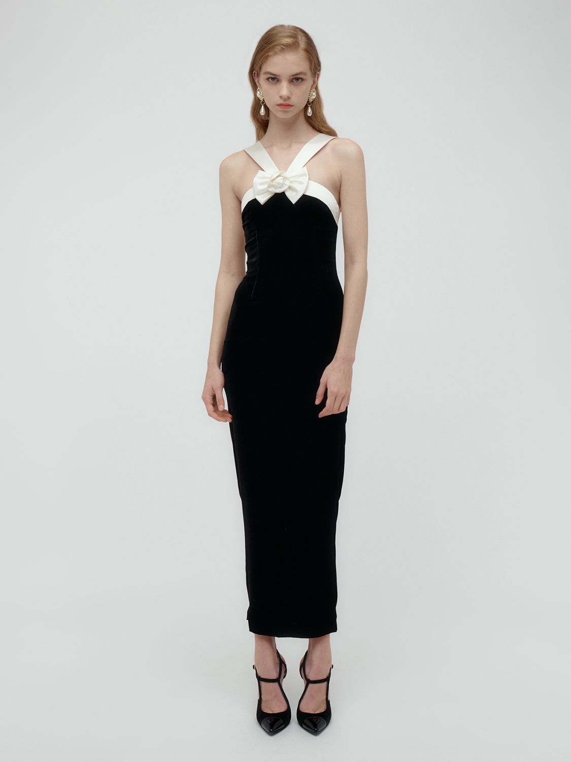 green emerald velvet dress Alessandra Rich Puff-Shoulders Velvet Gown  Runway Catalog