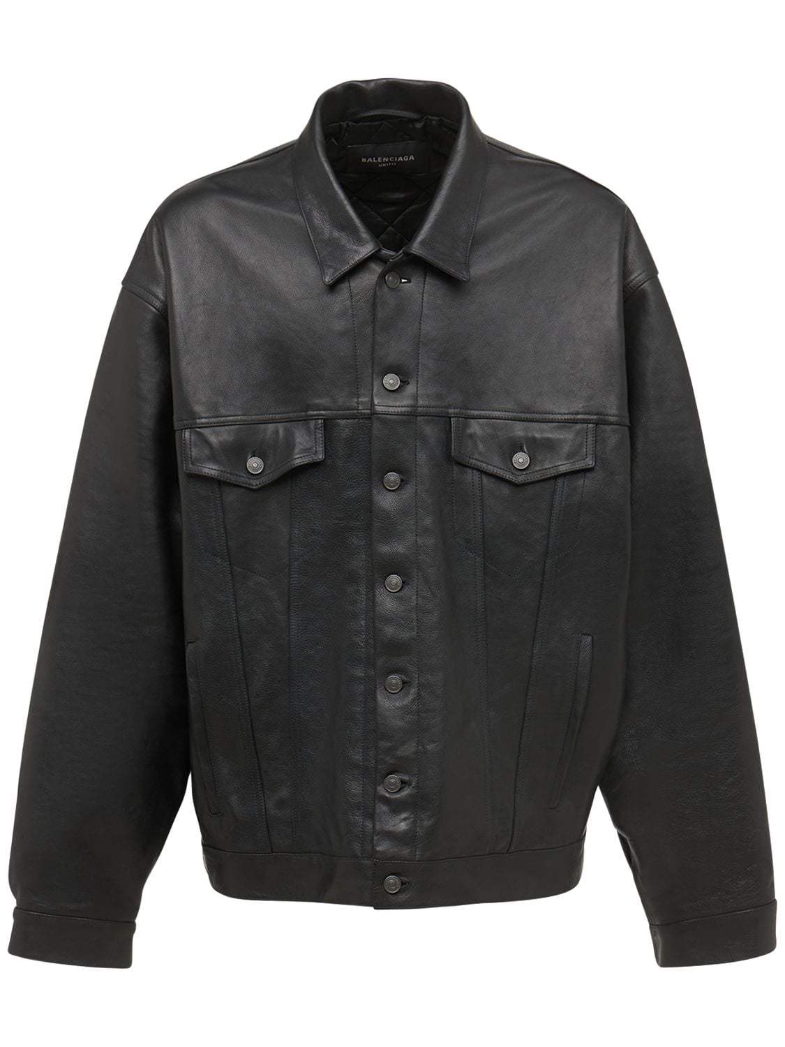 Balenciaga Denim Style Jacket In Black