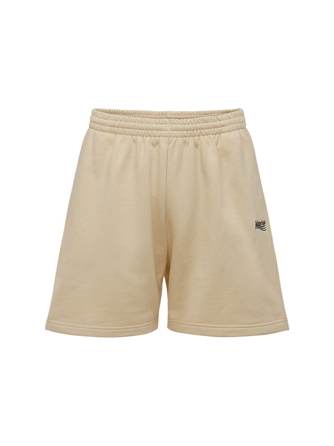 Logo Embroidery Cotton Sweat Shorts – MEN > CLOTHING > SHORTS