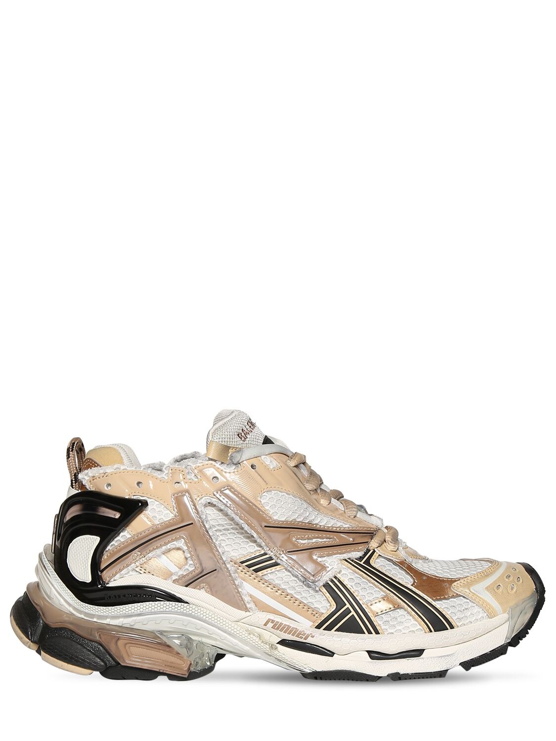 Balenciaga Track 2 Layered Metallic Sneakers