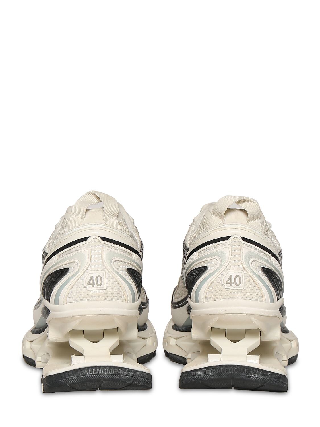 Shop Balenciaga X-pander Sneakers In Off White,grey