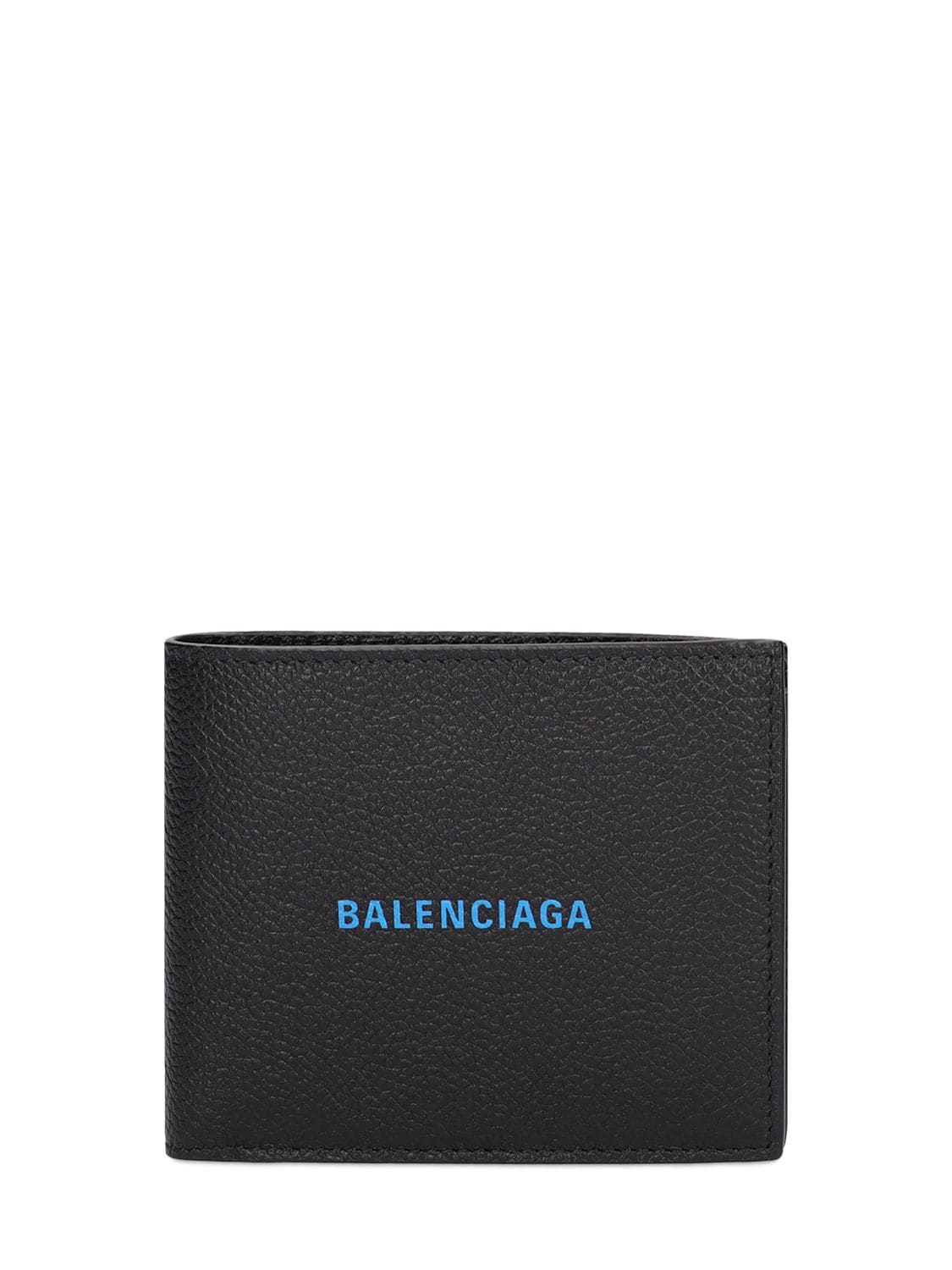 Balenciaga Logo Printed Leather Wallet In Black | ModeSens