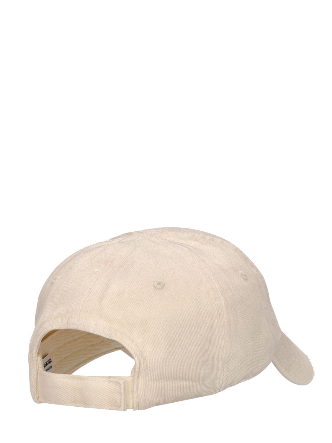 Shop Balenciaga Political Campaign Cotton Hat In Cream,black