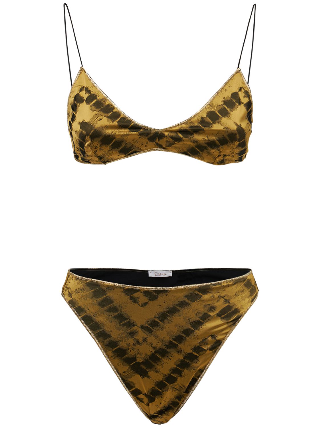 Oséree Swimwear Set bikini safari 90s Oro Luisaviaroma
