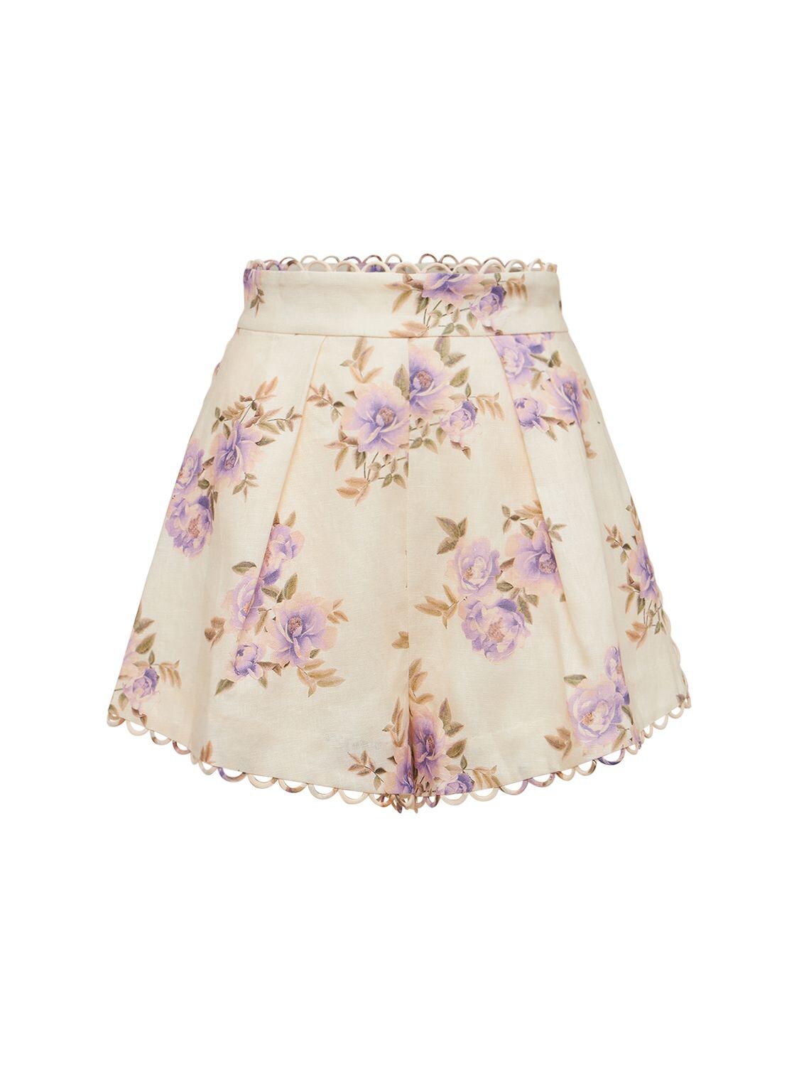 Rosa Printed Linen Shorts