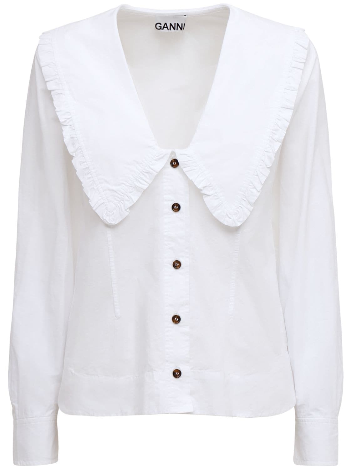 GANNI Organic Cotton Poplin Shirt