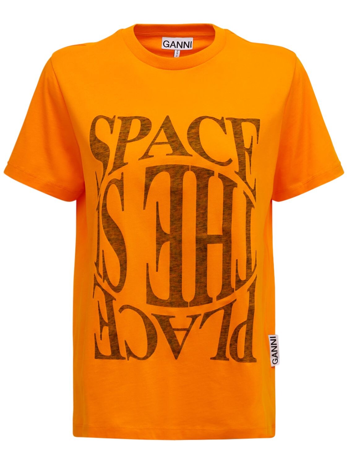 Space Printed Cotton Jersey  T-shirt
