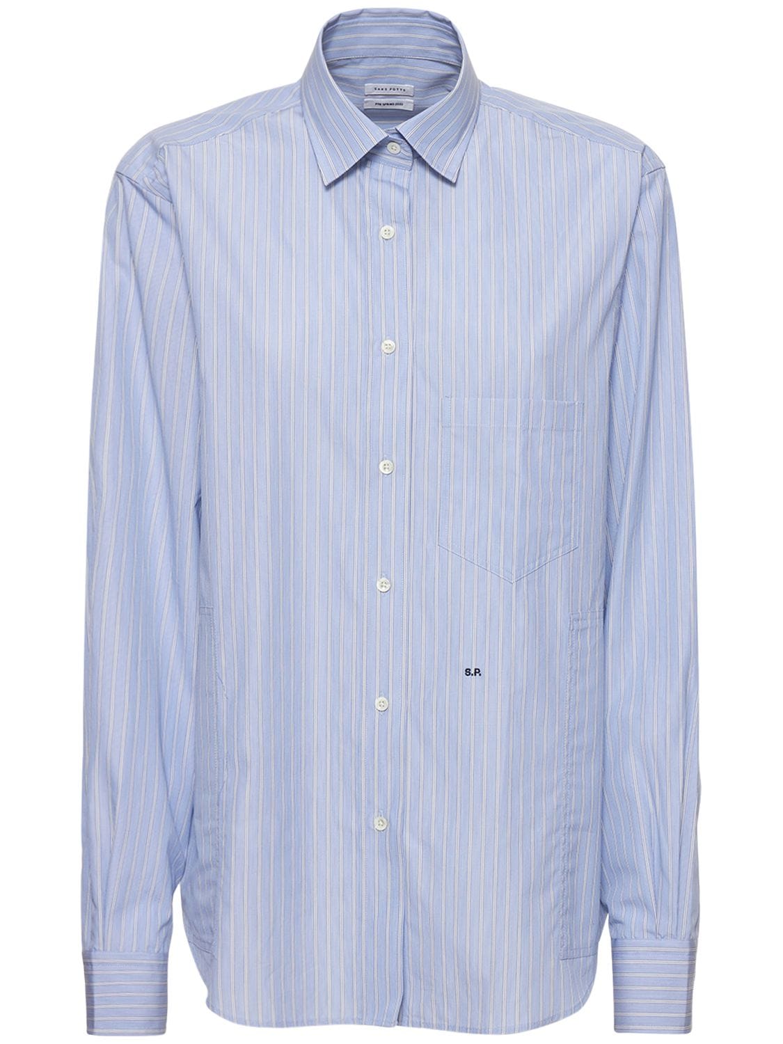 Saks Potts - William cotton poplin shirt - Blue | Luisaviaroma