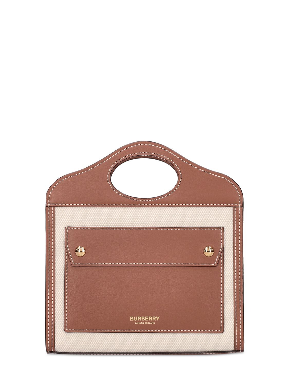 burberry canvas and leather bag