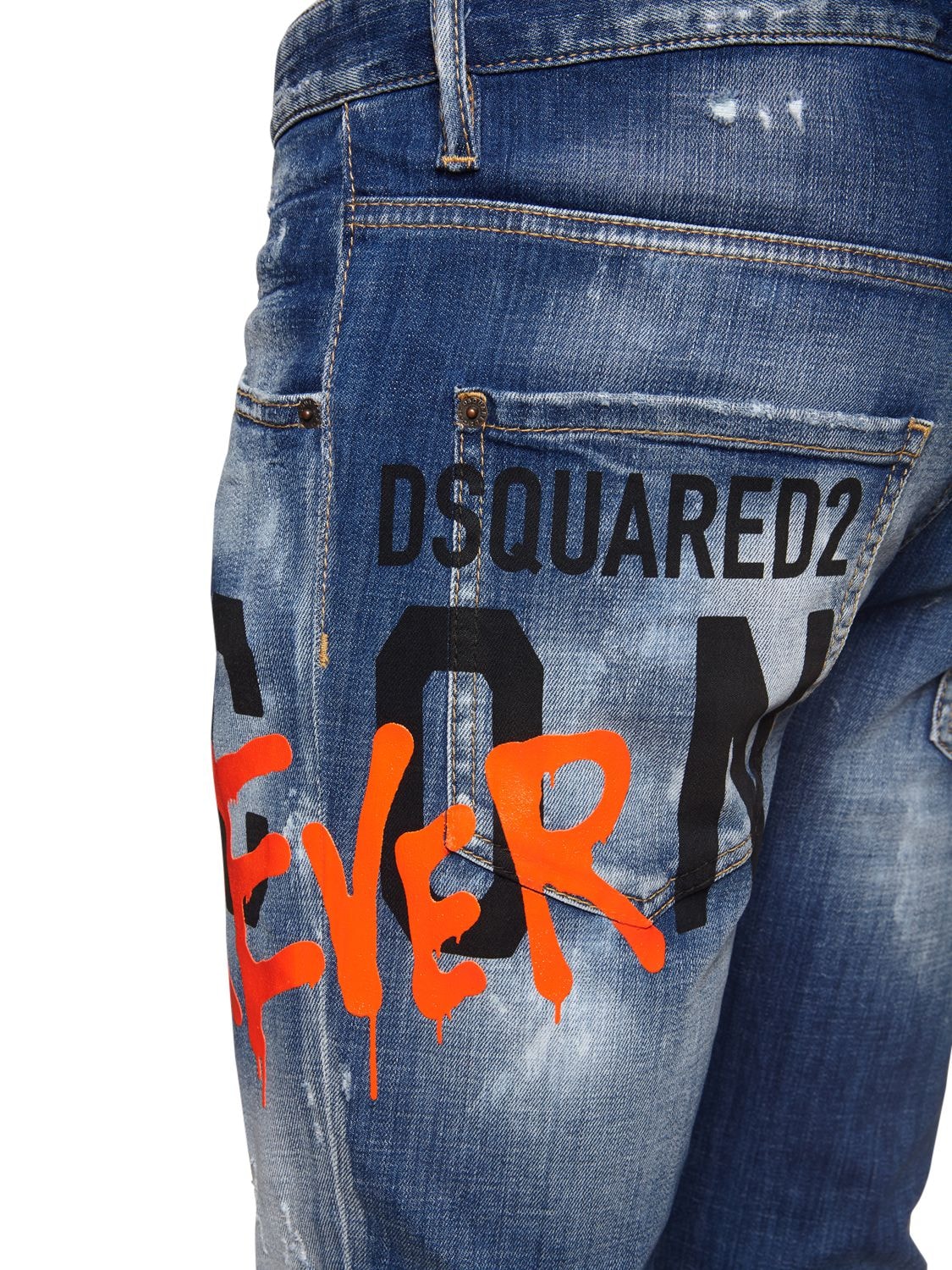 DSQUARED2 16cm Icon Forever Skater Denim Jeans | Smart Closet