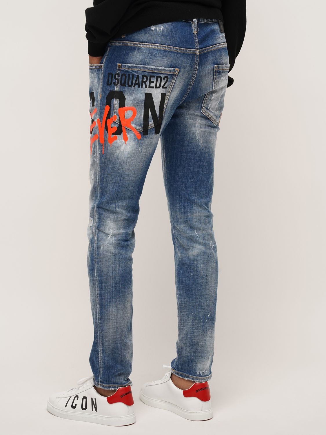 DSQUARED2 16cm Icon Forever Skater Denim Jeans | Smart Closet