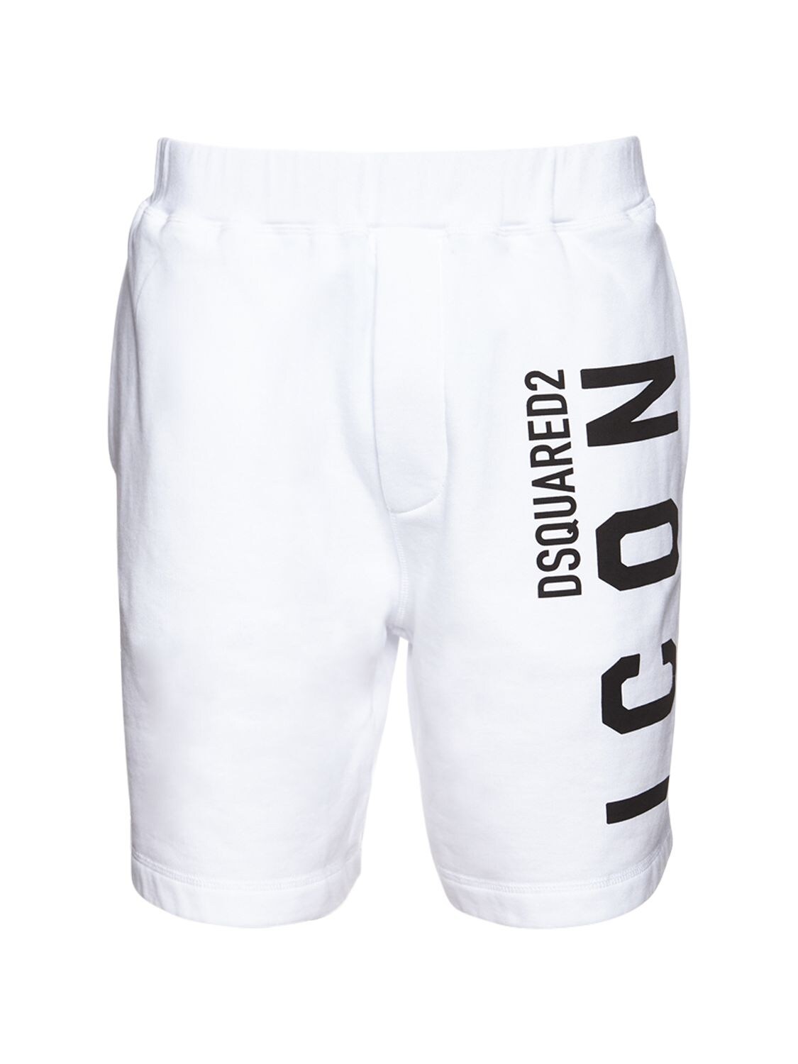 Vertical Icon Cotton Jersey Sweat Shorts