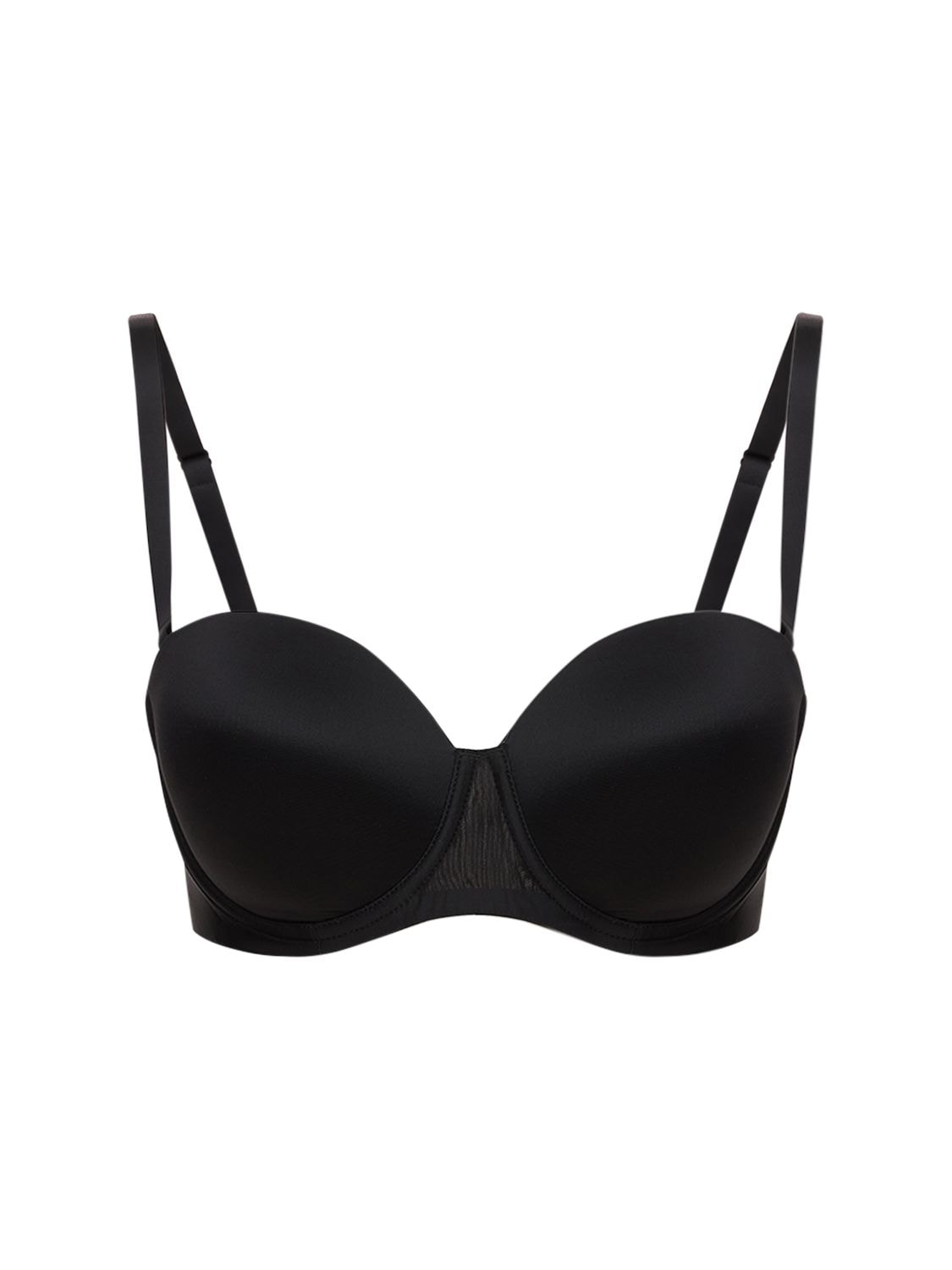 Wolford Sheer Touch Underwired Bandeau Bra In Black | ModeSens
