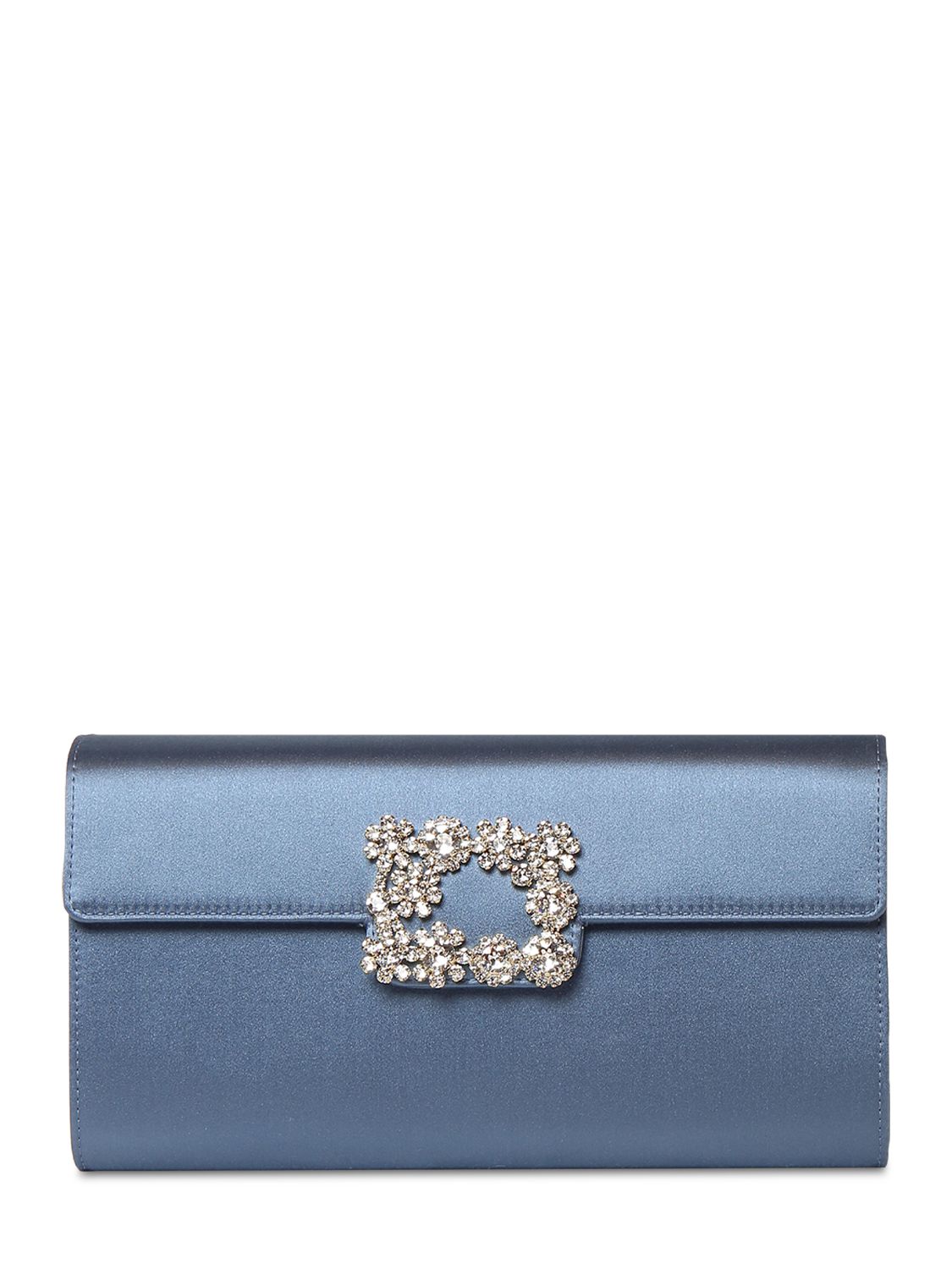 Roger Vivier, Pochette In Raso Con Fibbia Di Cristalli |  Infrastructure-intelligenceShops