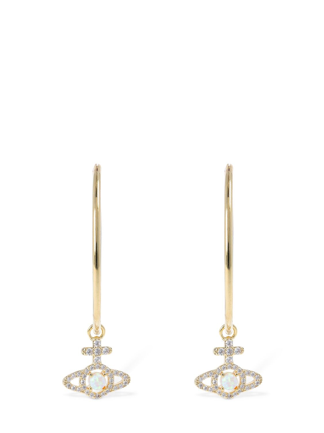 VIVIENNE WESTWOOD OLYMPIA BIG HOOP EARRINGS 