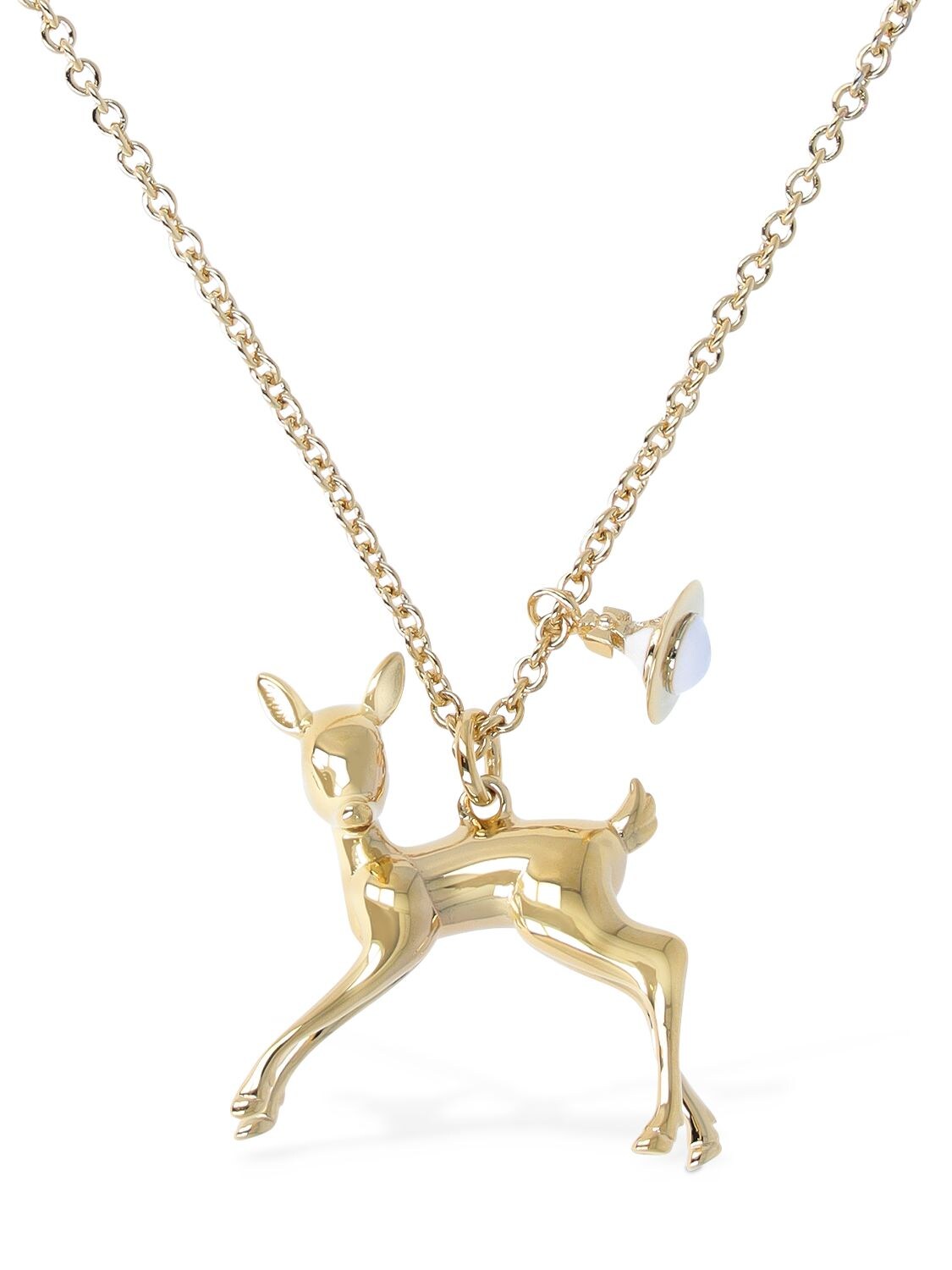 Vivienne Westwood Gold Deer Christmas Necklace Vivienne Westwood
