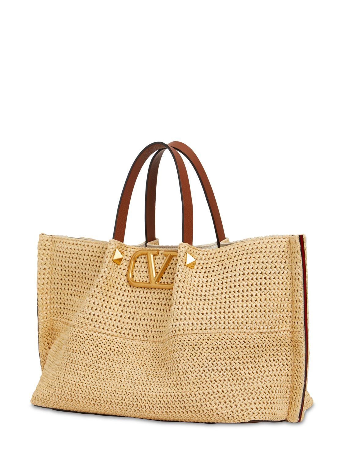 Valentino Medium Garavani Tote Bag, Natural