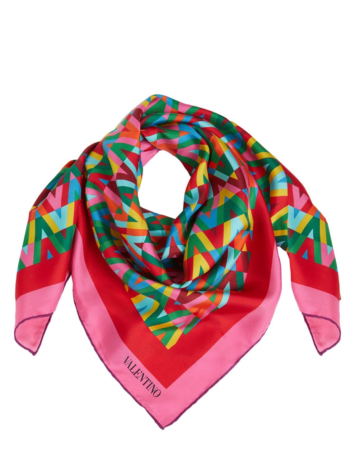 Printed silk bandeau scarf - Valentino Garavani - Women
