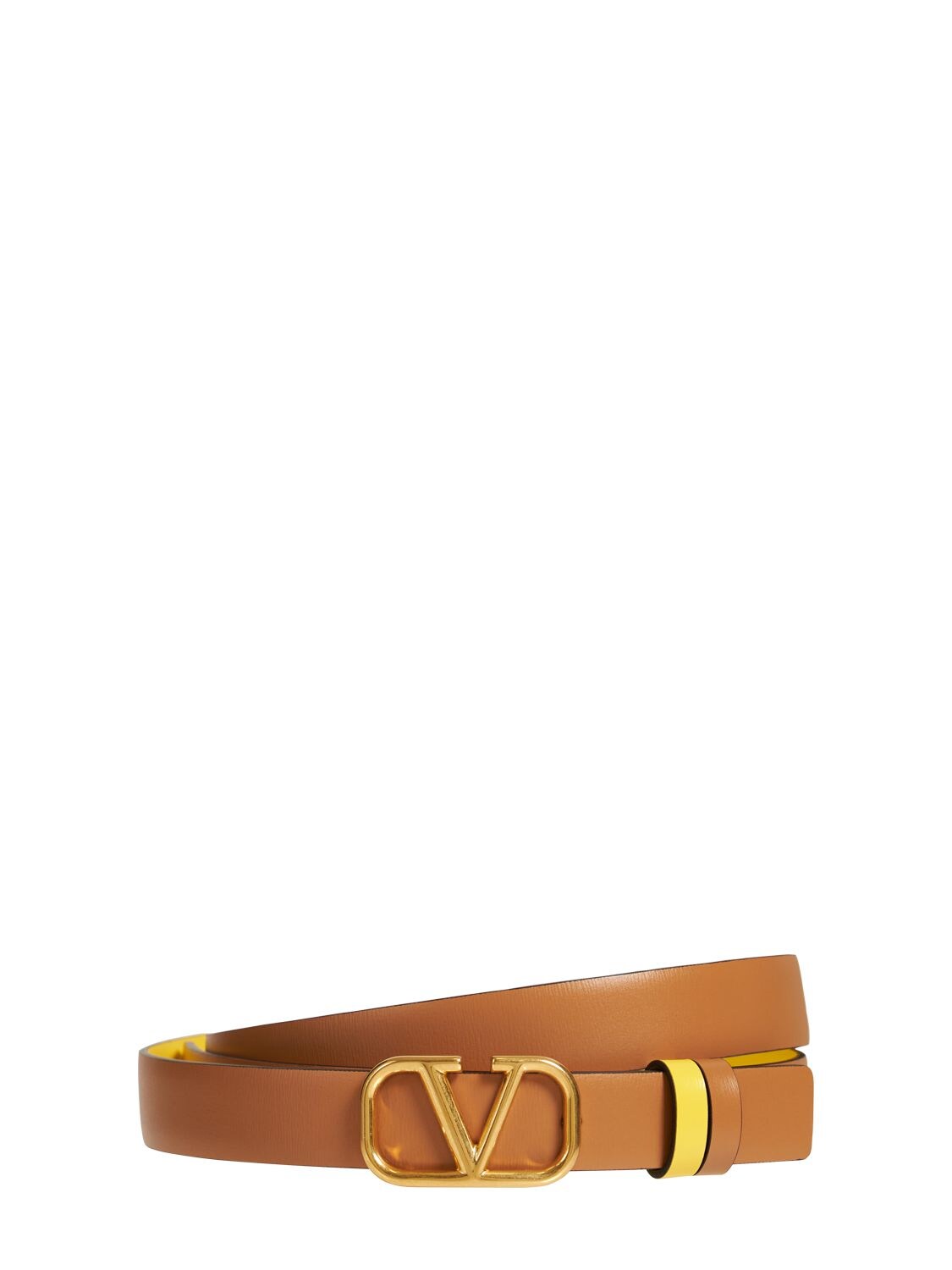 2cm reversible v logo leather belt - Valentino Garavani - Women