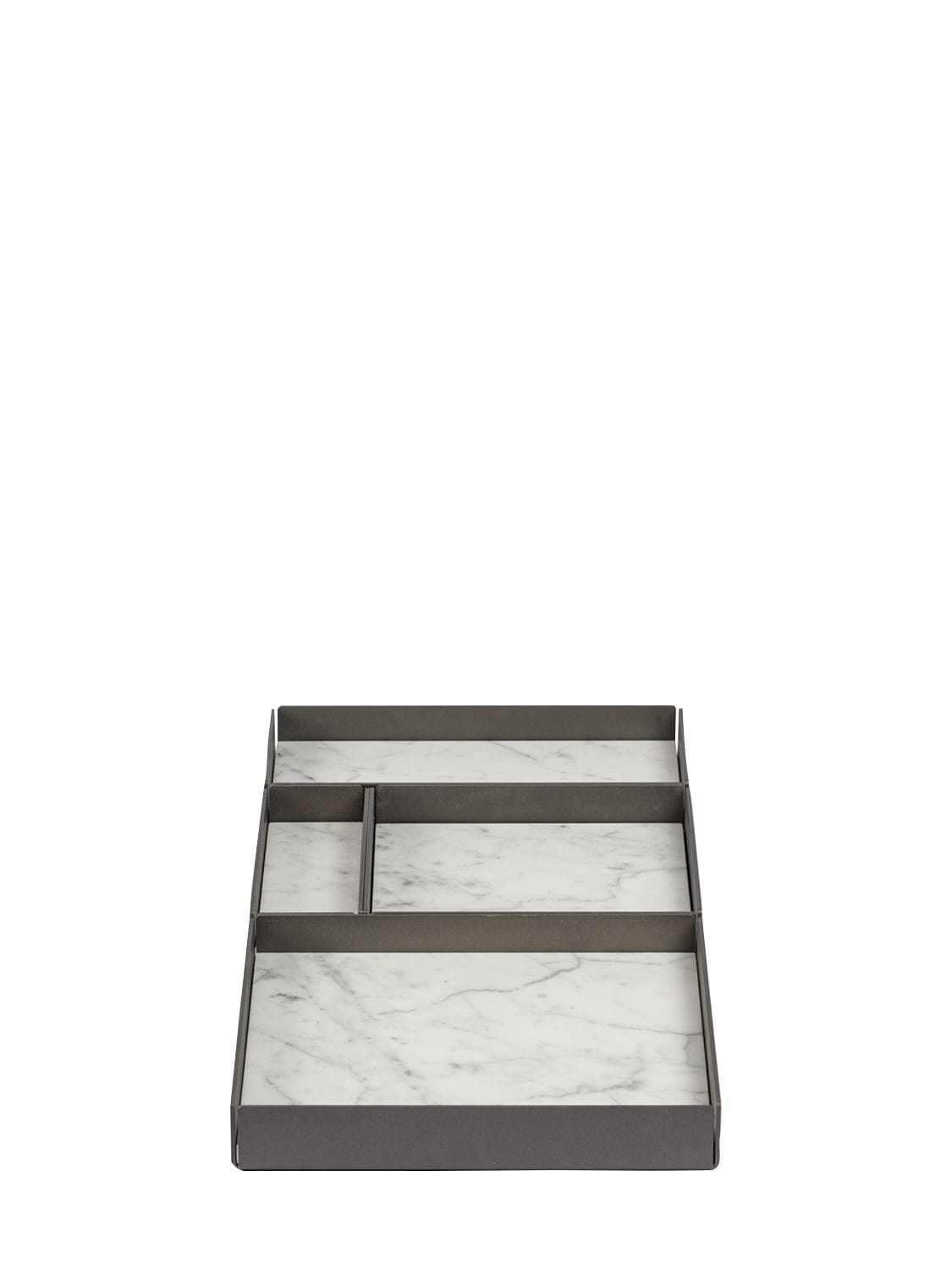 Shop Salvatori Set Of 4 Marble Modular Trays In White