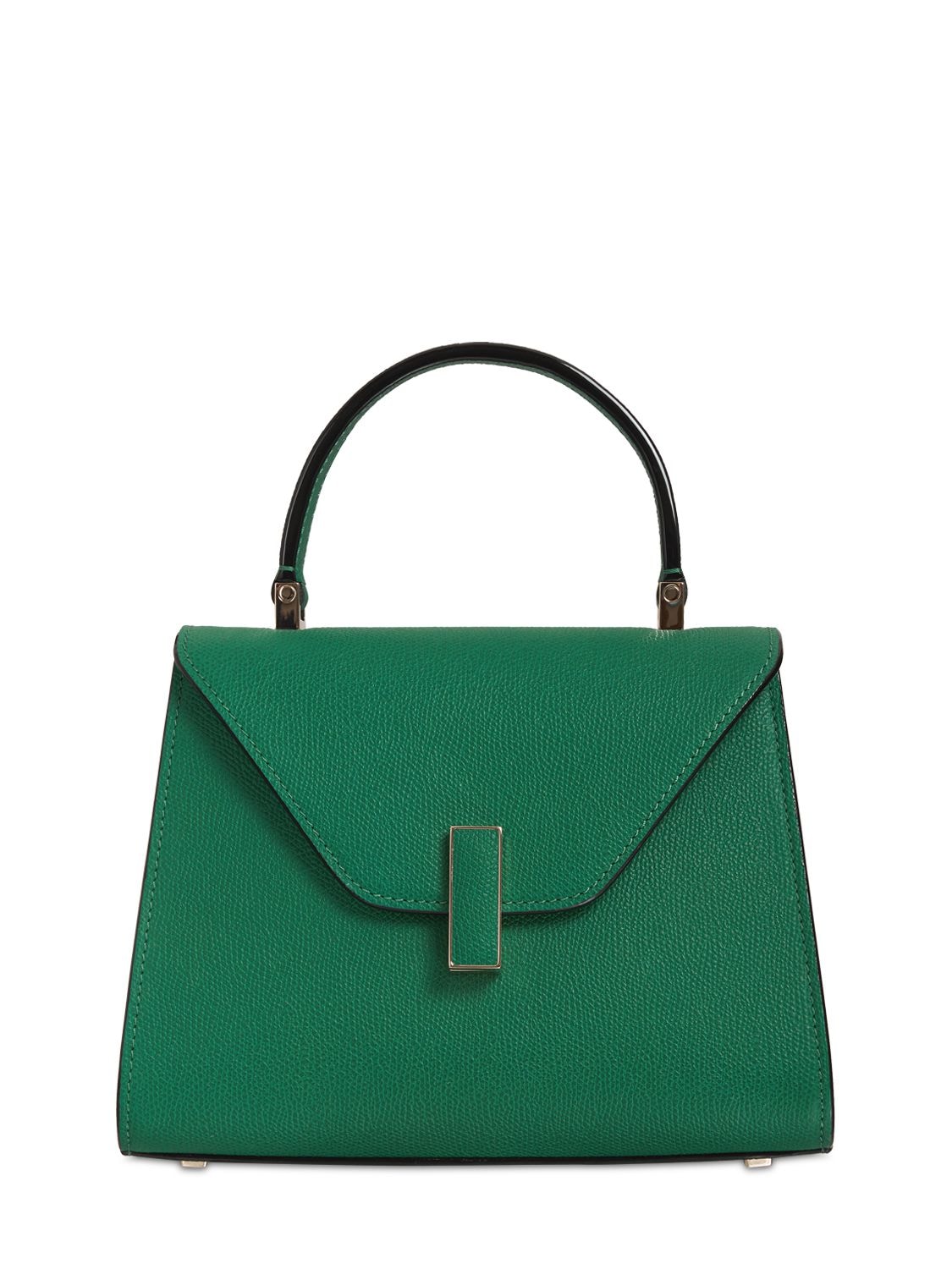 Valextra - Mini iside grained leather bag - Emerald | Luisaviaroma
