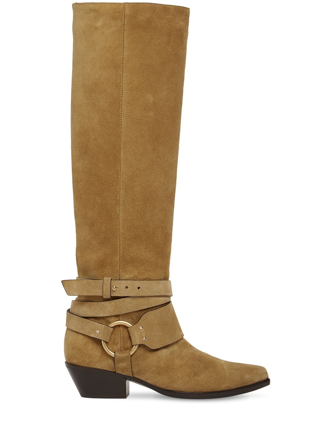 40mm Tall Suede Boots