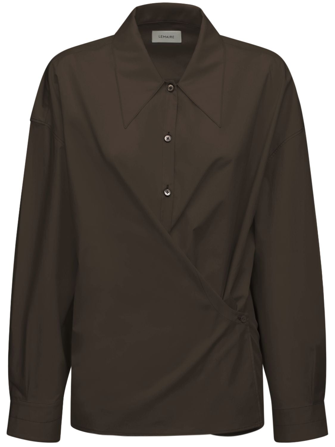 LEMAIRE COTTON POPLIN TWISTED SHIRT