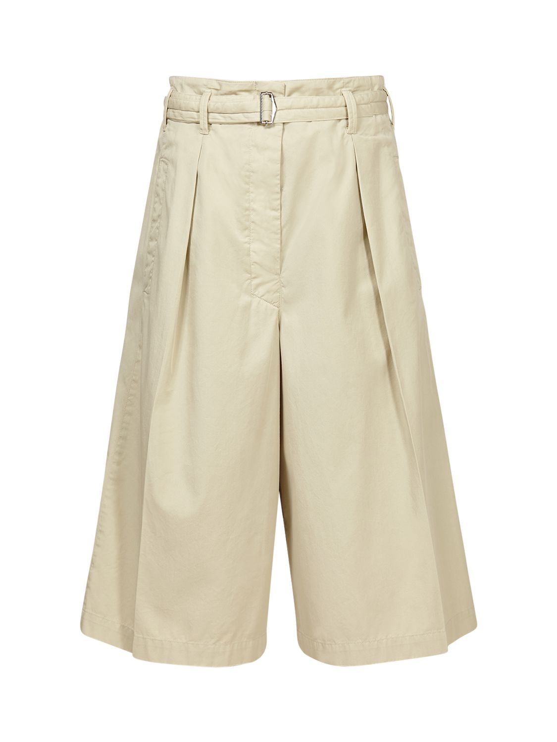 Lemaire - Large pleated cotton shorts 