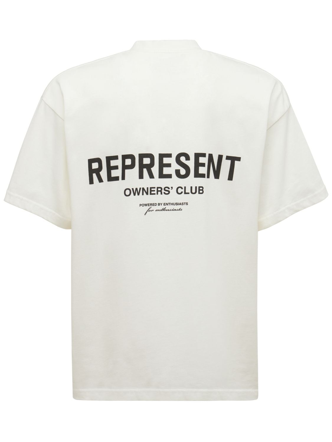 Represent Owners Club Logo Cotton T-shirt In White