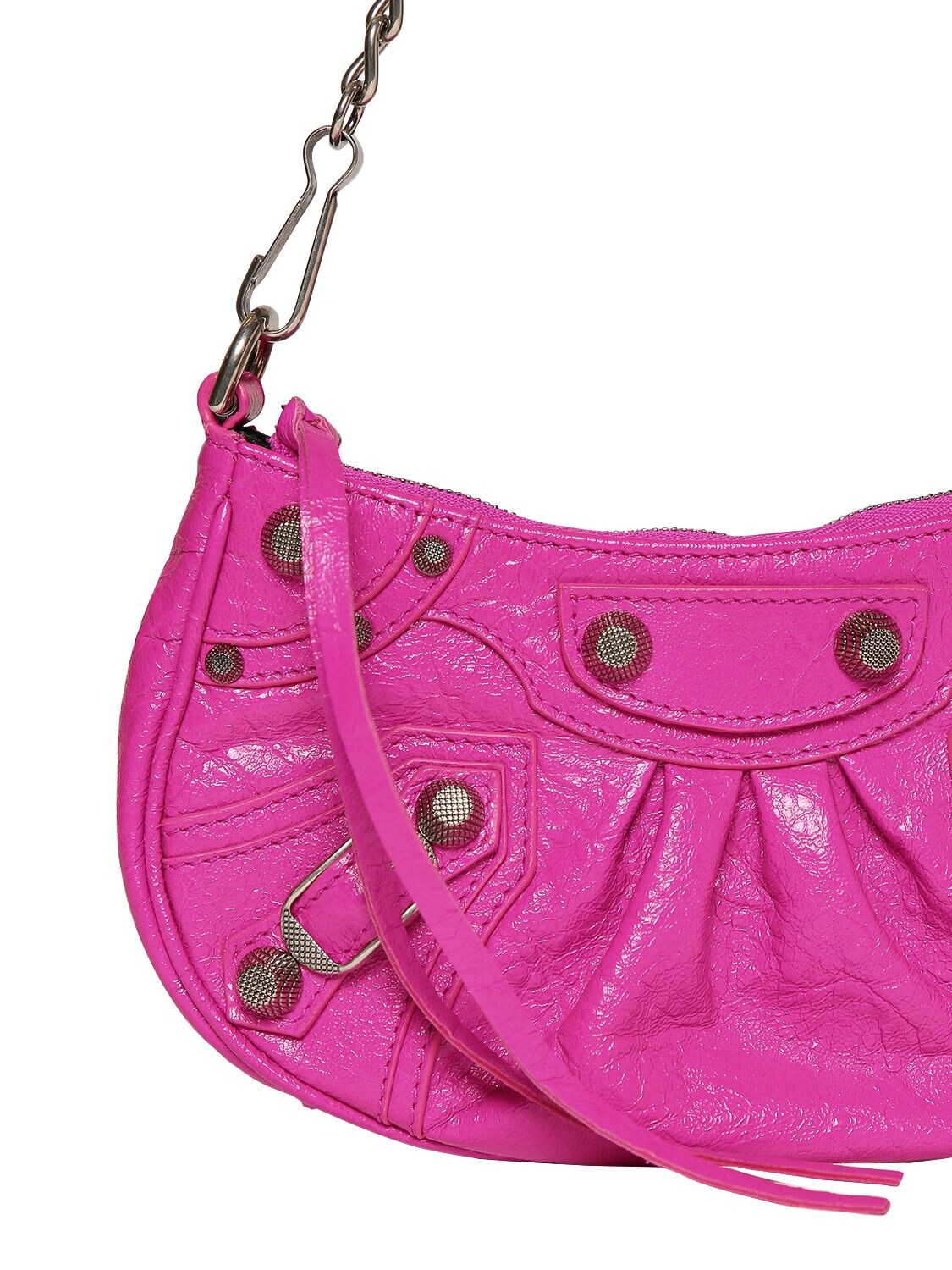 le cagole mini leather crossbody bag