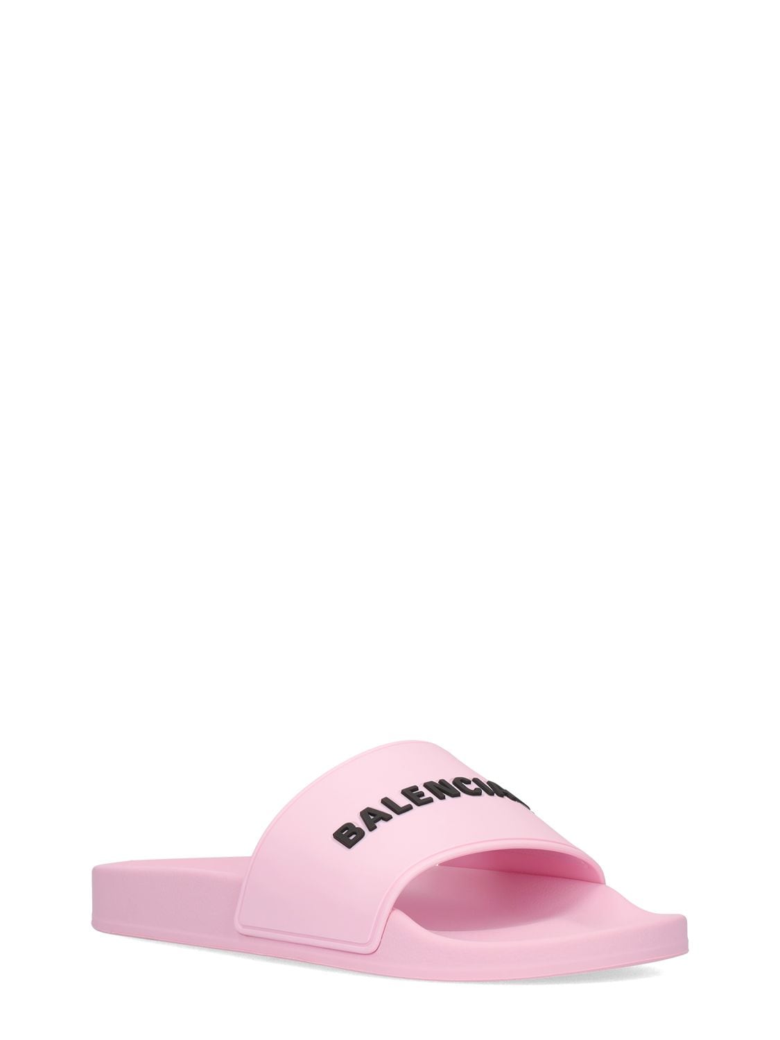 Shop Balenciaga 10mm Pool Rubber Slide Sandals In Light Pink