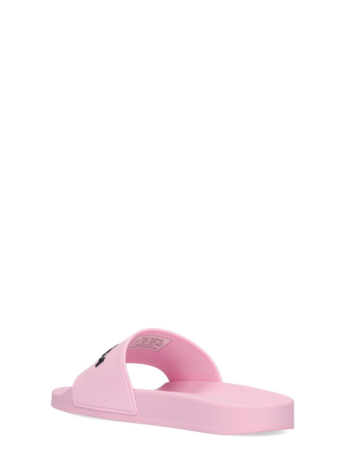 Shop Balenciaga 10mm Pool Rubber Slide Sandals In Light Pink