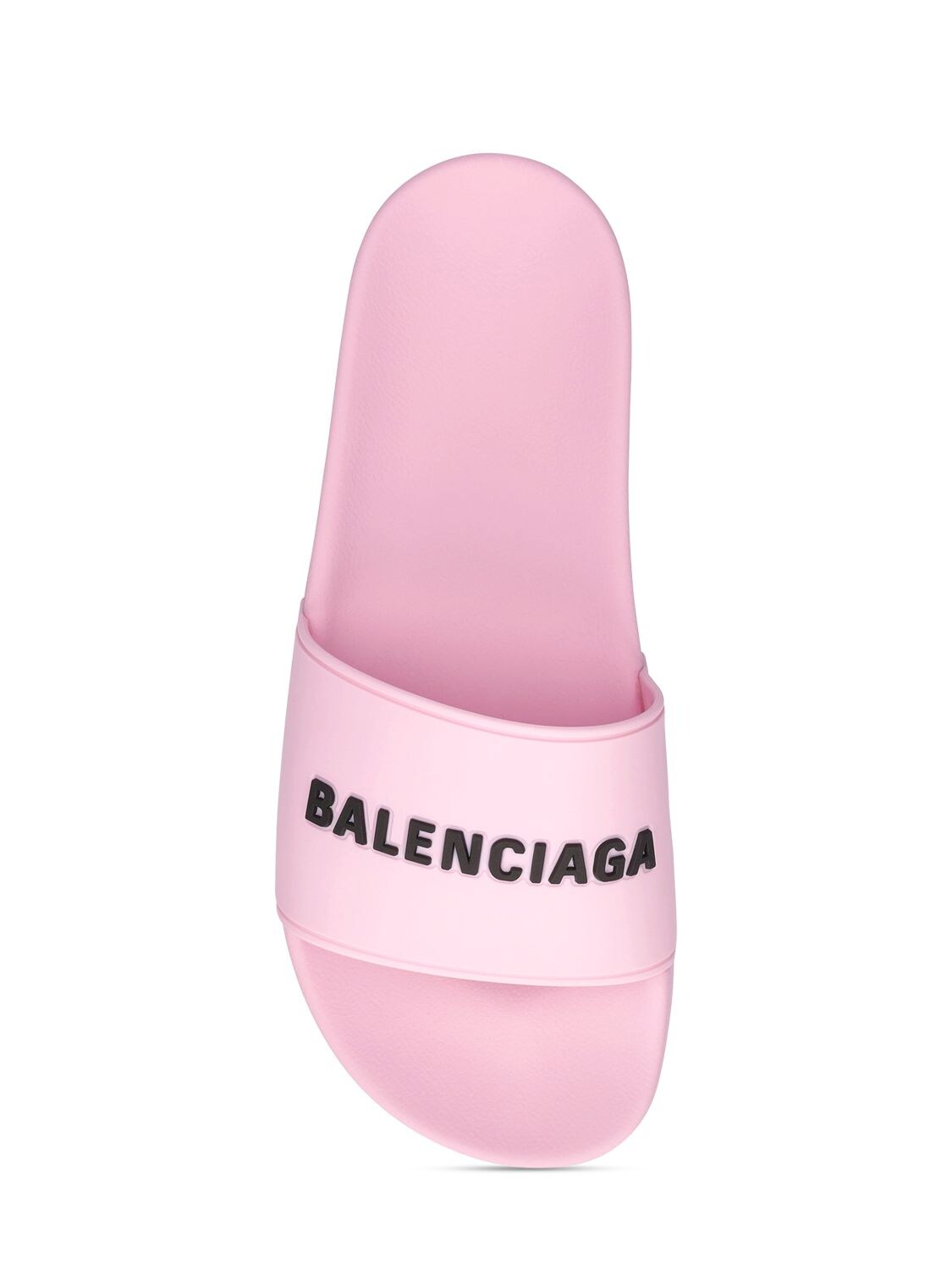 Shop Balenciaga 10mm Pool Rubber Slide Sandals In Light Pink