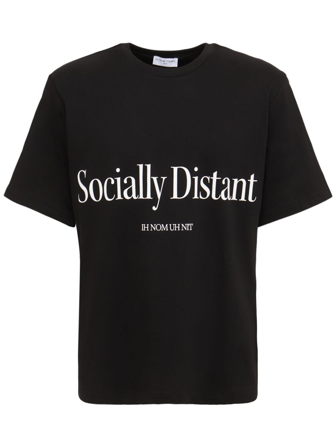 IH NOM UH NIT SOCIALLY DISTANT PRINT COTTON T-SHIRT