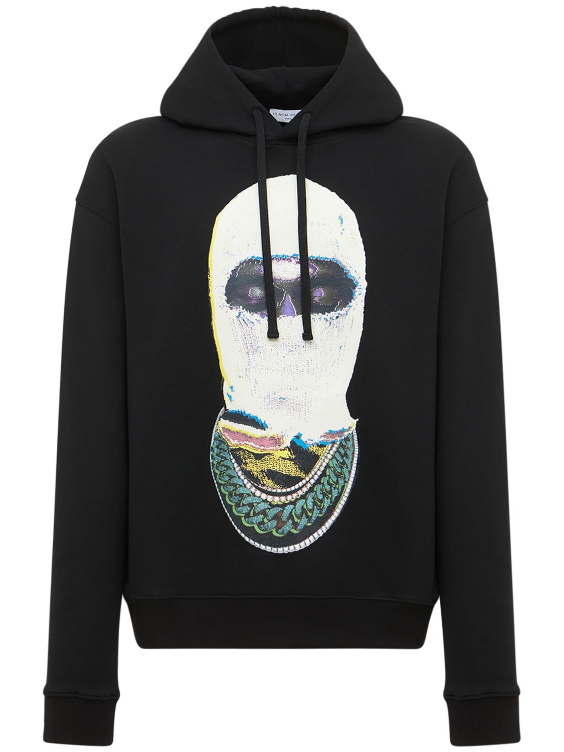 Ih Nom Uh Nit - Mask21 printed cotton hoodie - Black | Luisaviaroma