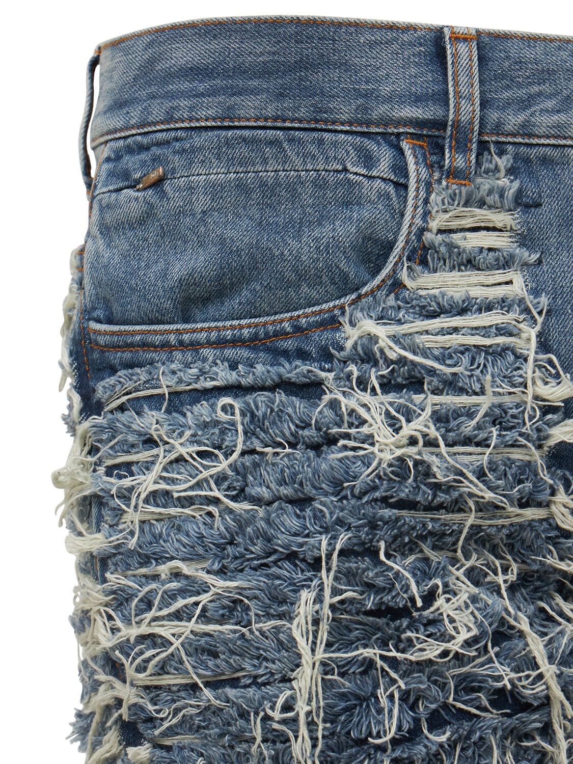 Shop Alyx Blackmeans Cotton Denim Jeans In Light Blue