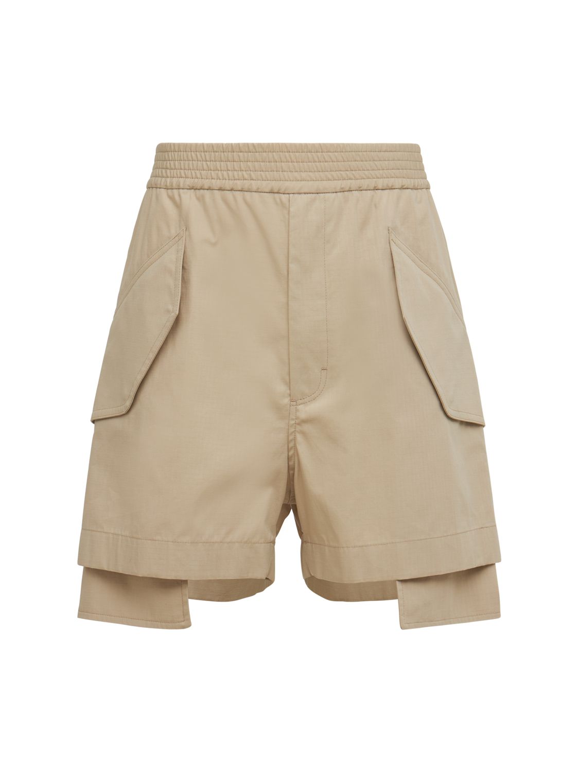 Alyx Layered Straight Bermuda Shorts In Natural