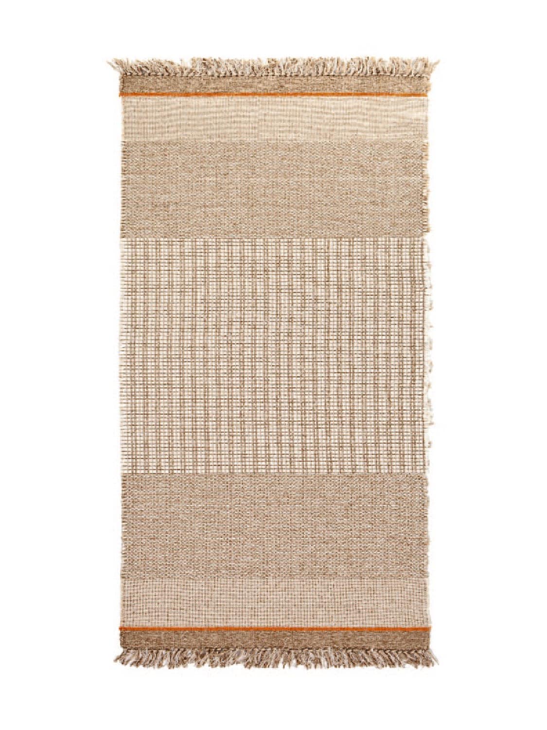 Gervasoni Natural Jute & Propylene Rug In White,brown