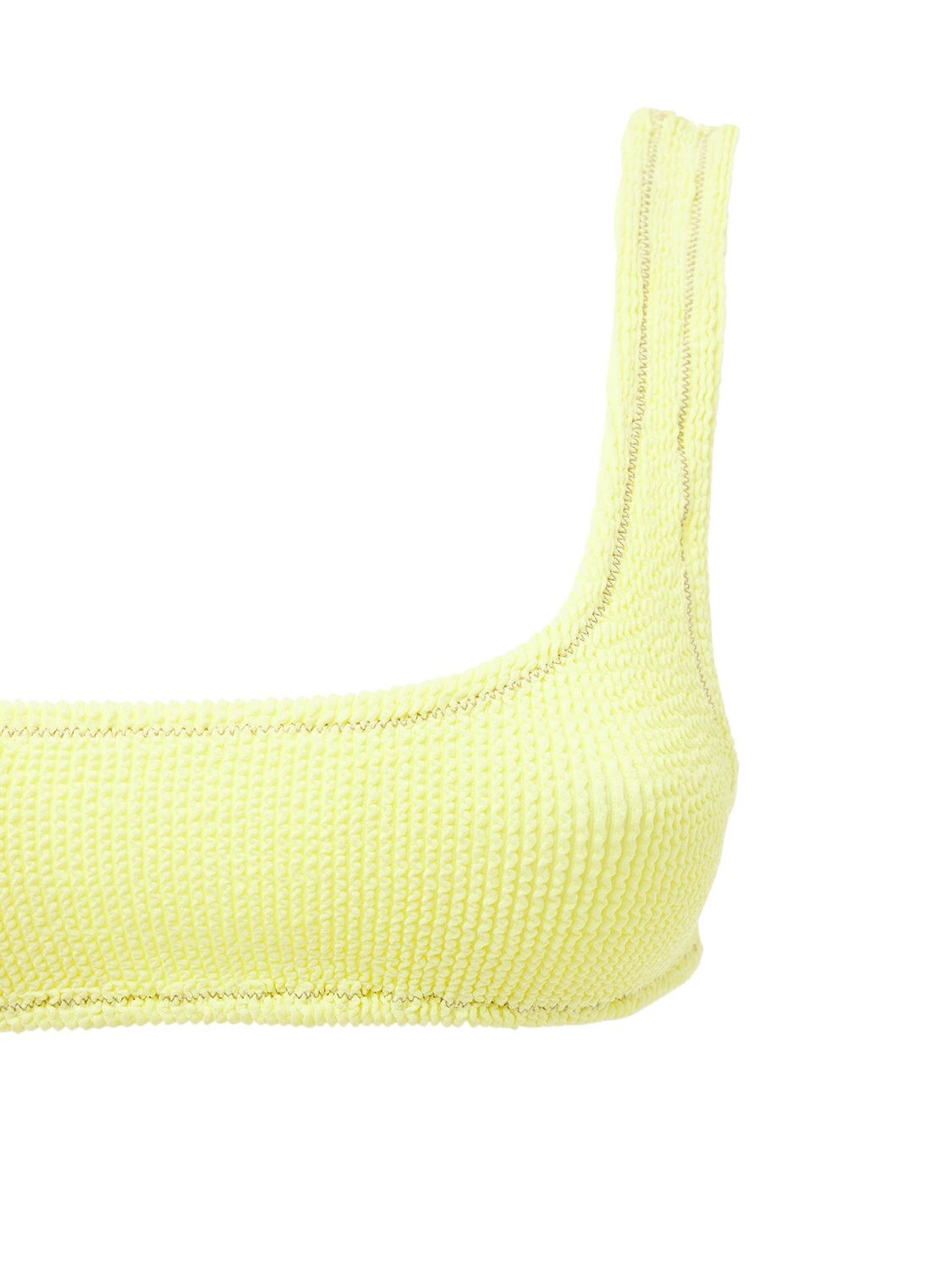 Shop Reina Olga Ginny Scrunch Bikini Set In Yellow