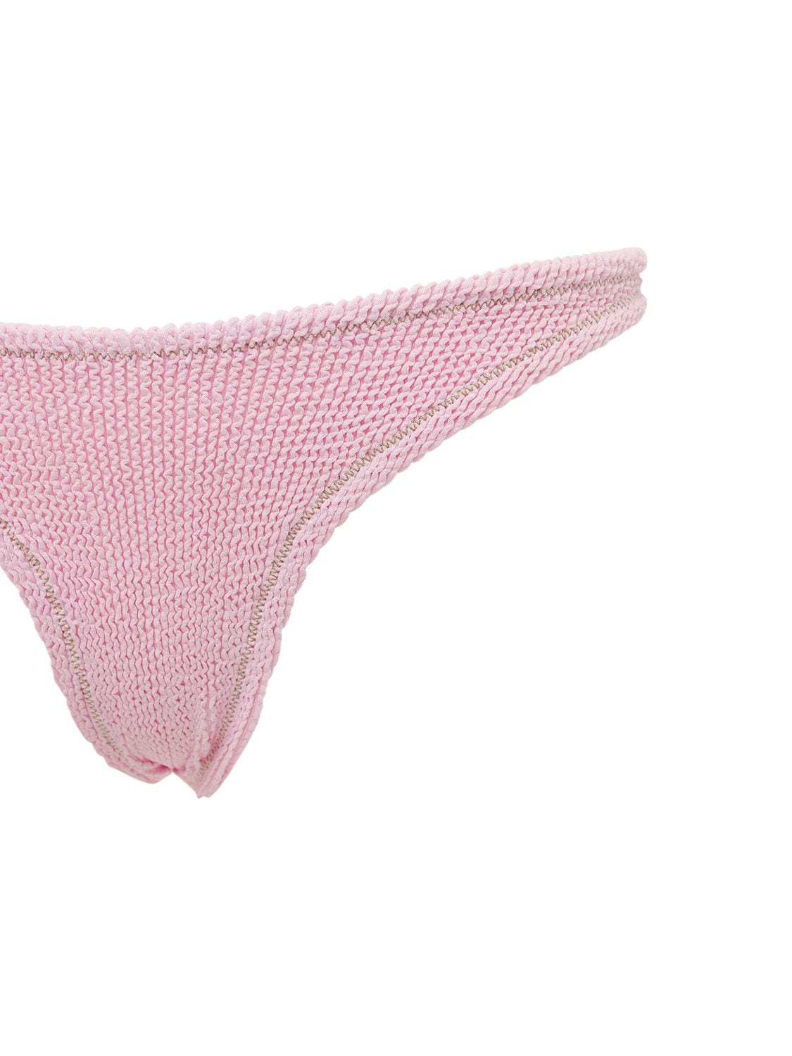 Shop Reina Olga Ginny Scrunch Bikini Set In Pink