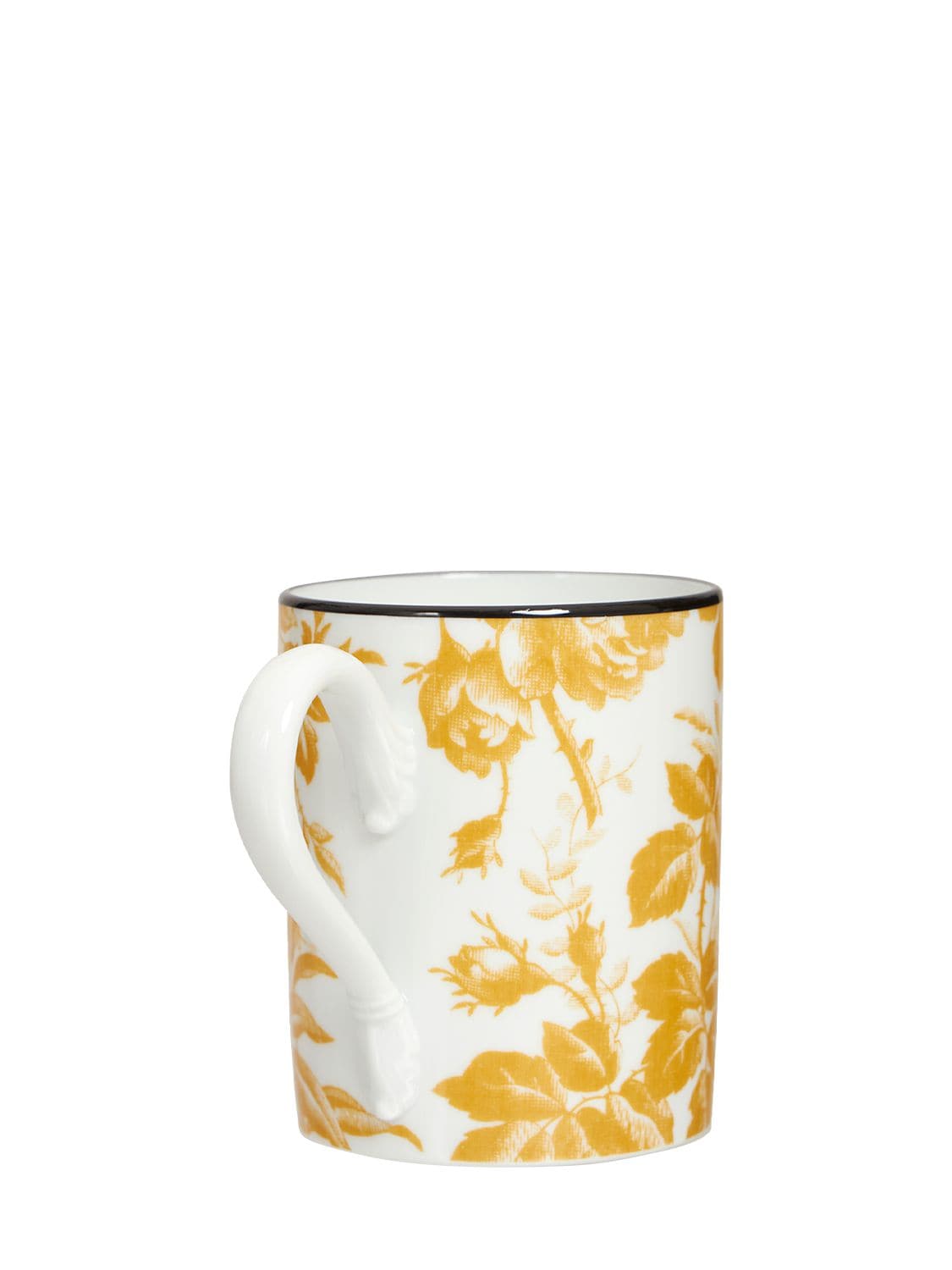 Shop Gucci Herbarium Porcelain Mug In Sunset Yellow
