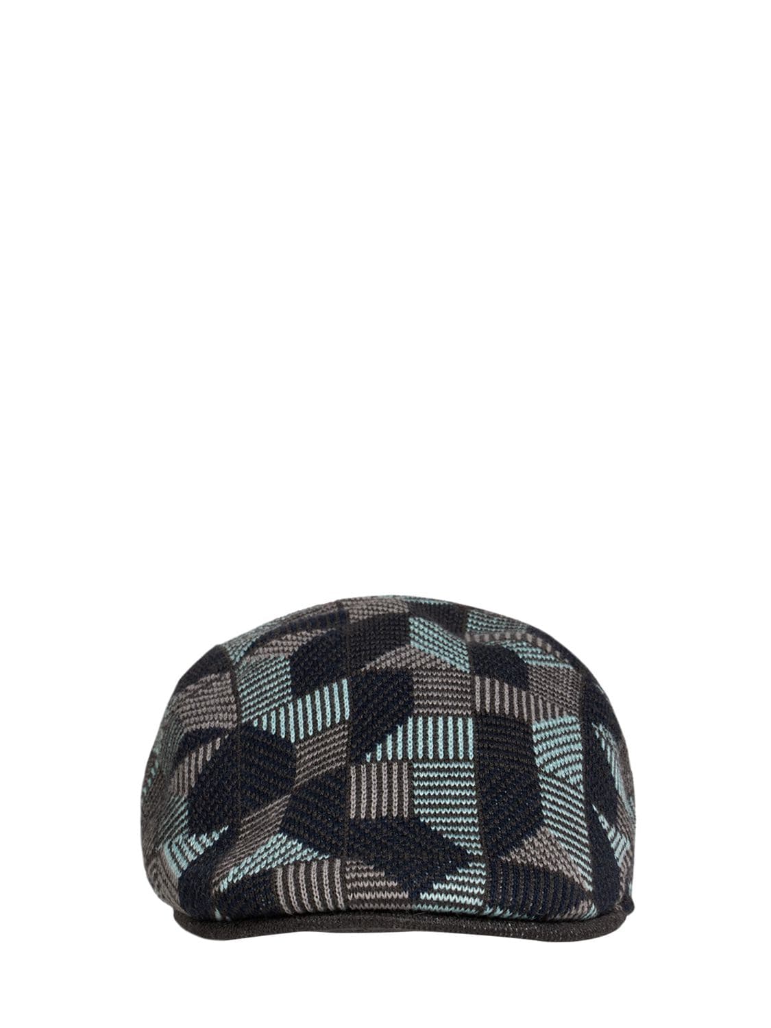 Kangol Wool Blend Tiled 507 Hat In Blue,multi
