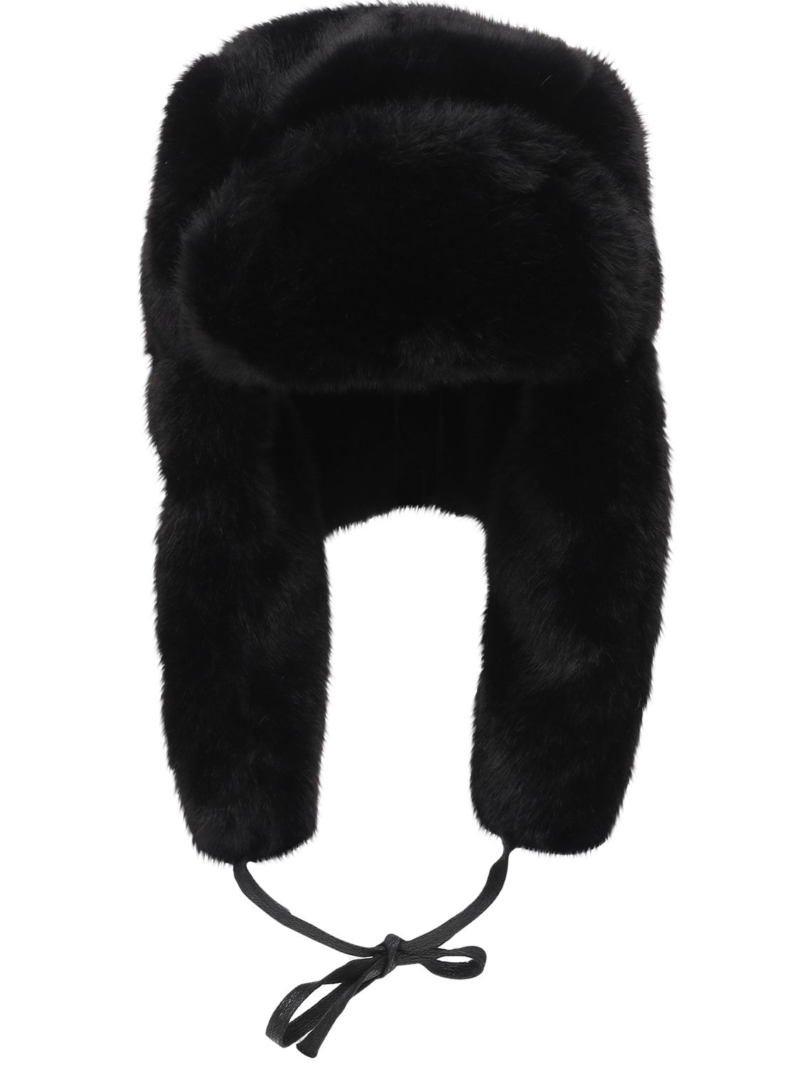 Kangol - Black faux fur trapper hat - Multicolor | Luisaviaroma