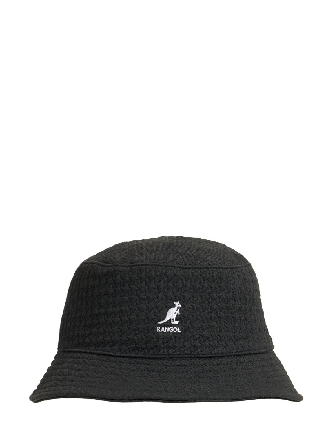 Kangol Embossed Rev Bucket Hat In Black